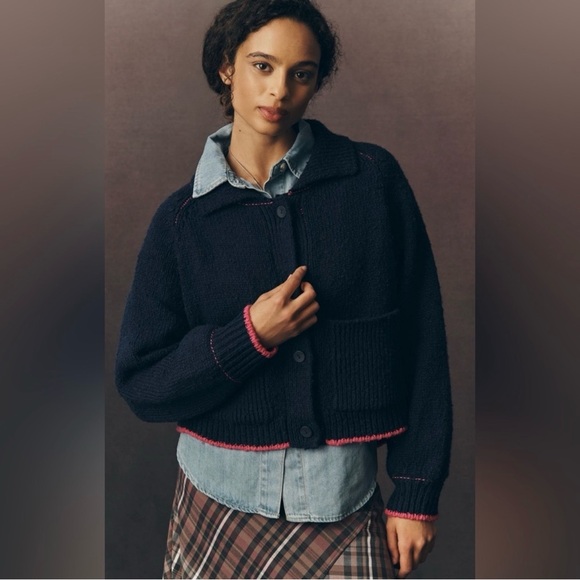 NWT Pilcro The Jesse Dog Icon Cardigan - Picture 2 of 6